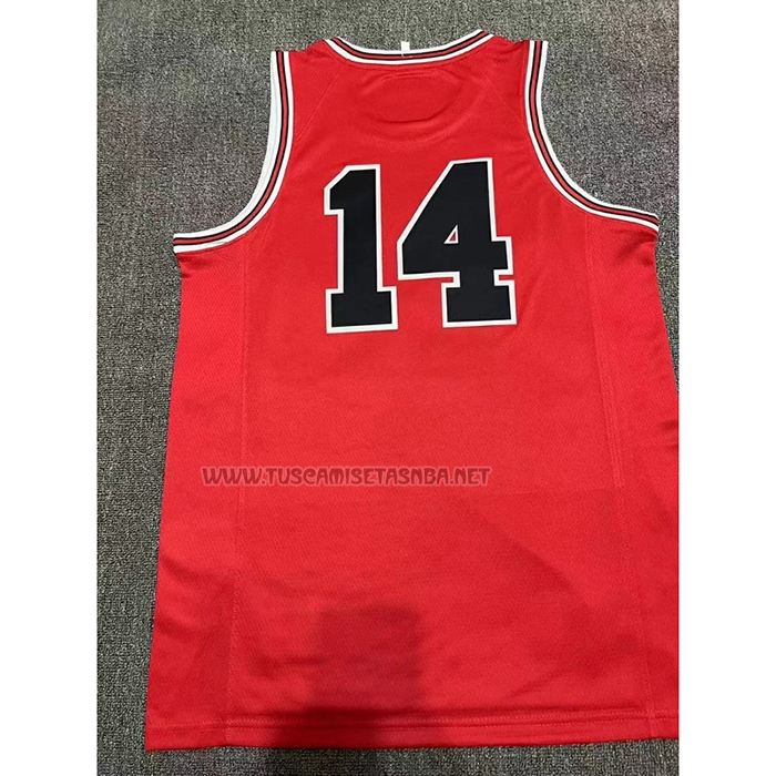 Camiseta Mitsui NO 14 Shohoku Rojo